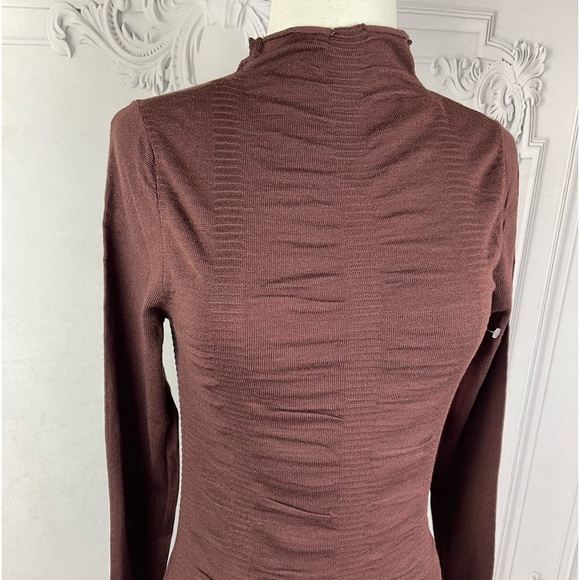 Brown Bodycon Sweater Dress - Picture 5 of 6